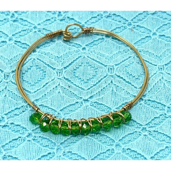 Set Of 3 Handcrafted Mixed Metal and Beaded Bracelets - Picture 5 of 5